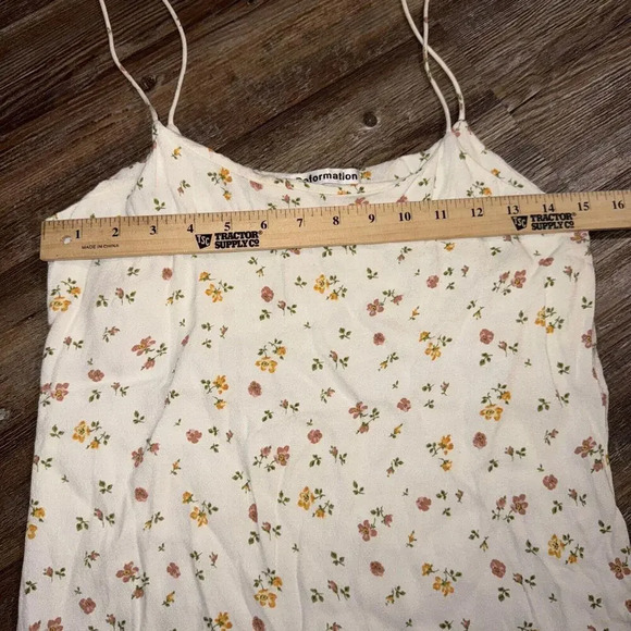 Reformation Small Floral Boho Hippie Colorful Fall Layering Blouse - Picture 6 of 8